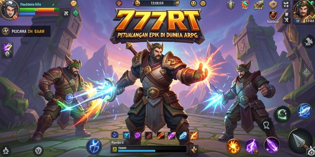Tampilan gameplay mendebarkan di dunia ARPG 777RT.