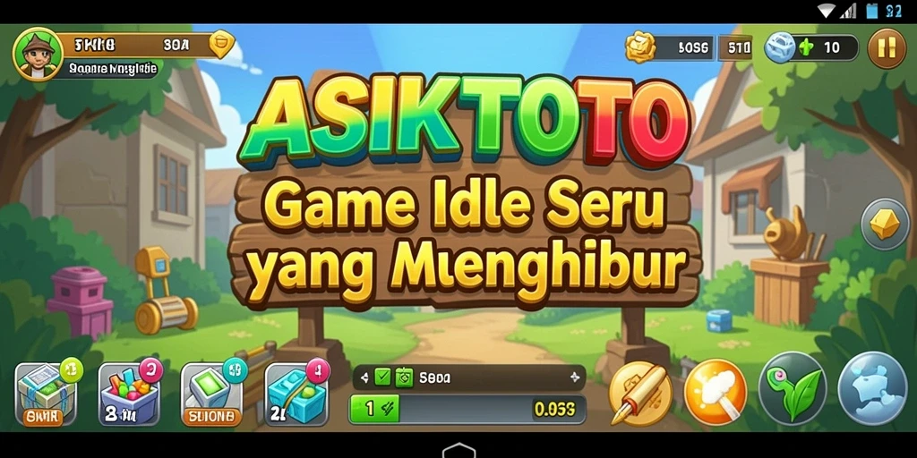 Screenshot utama ASIKTOTO menampilkan gameplay Idle yang menarik.
