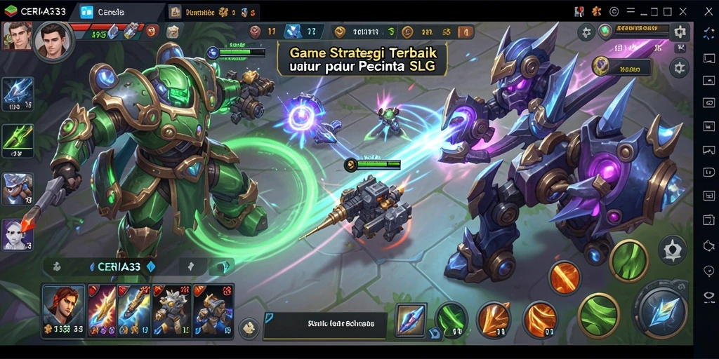 Tampilan gameplay CERIA33 yang seru dan strategis.