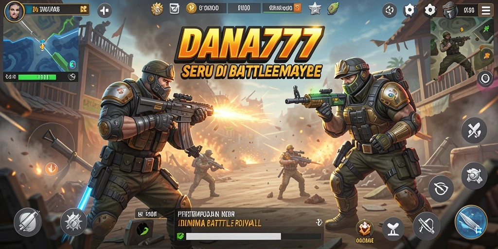 Gameplay DANA777 yang mendebarkan dalam pertempuran Battle Royale.