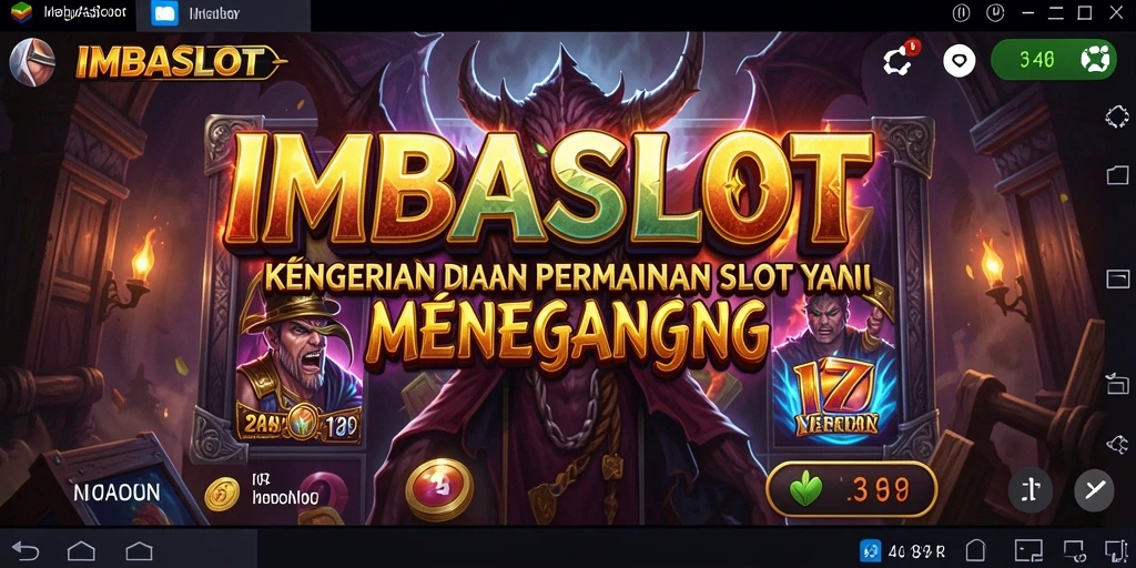 Tampilan gameplay <strong>IMBASLOT</strong> dengan efek horor yang menakutkan.