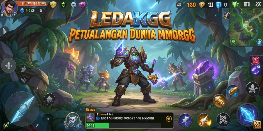 Tampilan screenshot LEDAKGG yang menampilkan aksi seru dalam gameplay MMORPG.