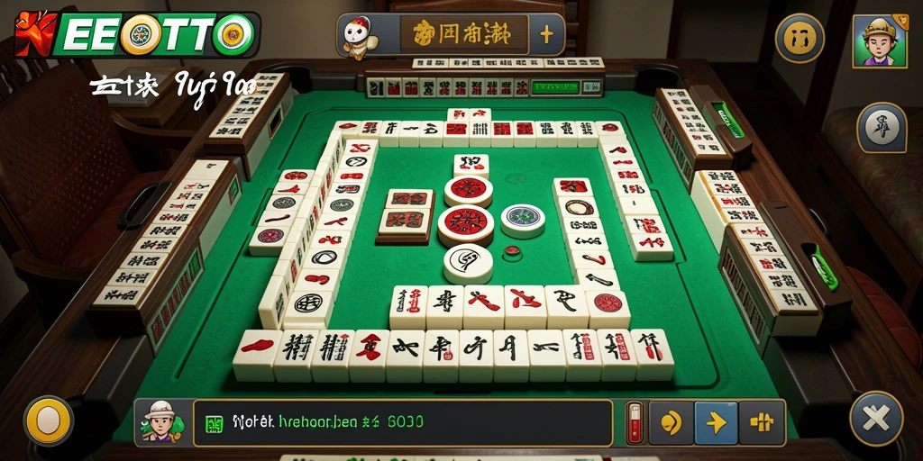 Tampilan gameplay seru NEOTOTO dengan ubin Mahjong yang menarik.