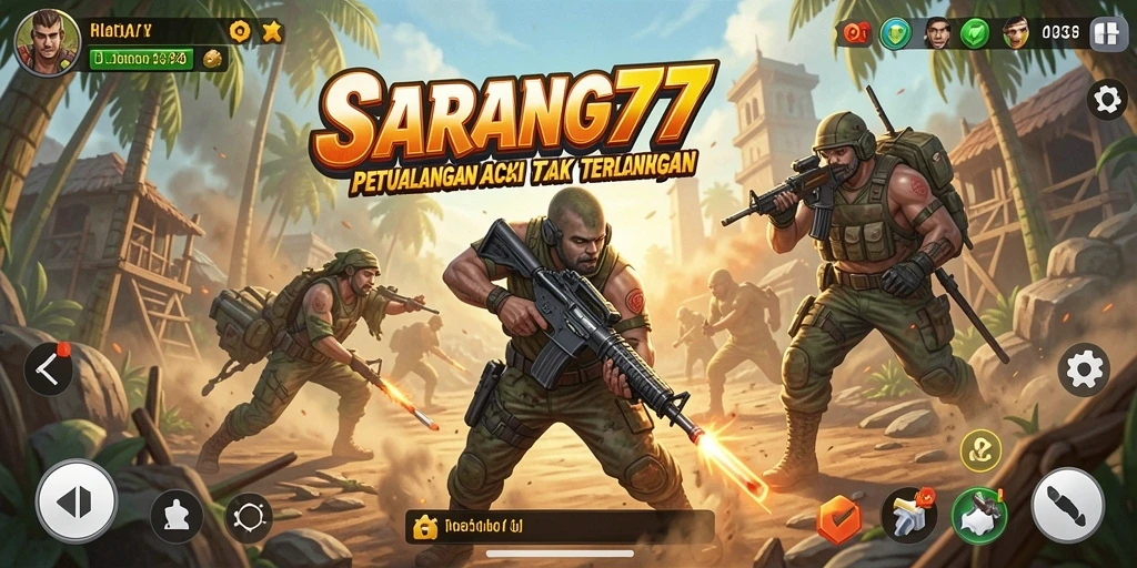 Tampilan gameplay mendebarkan dalam SARANG777.
