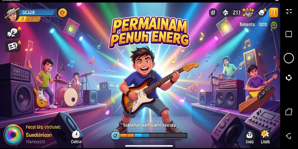 Gameplay SE328 yang menarik dengan irama musik yang menggugah semangat.