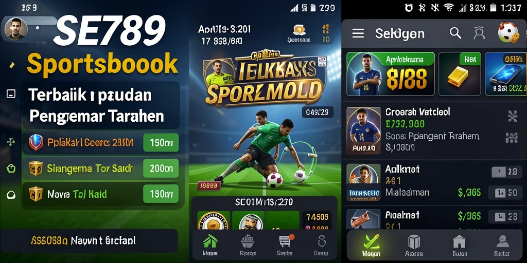 Screenshot utama SEE789 menampilkan antarmuka taruhan olahraga yang intuitif.