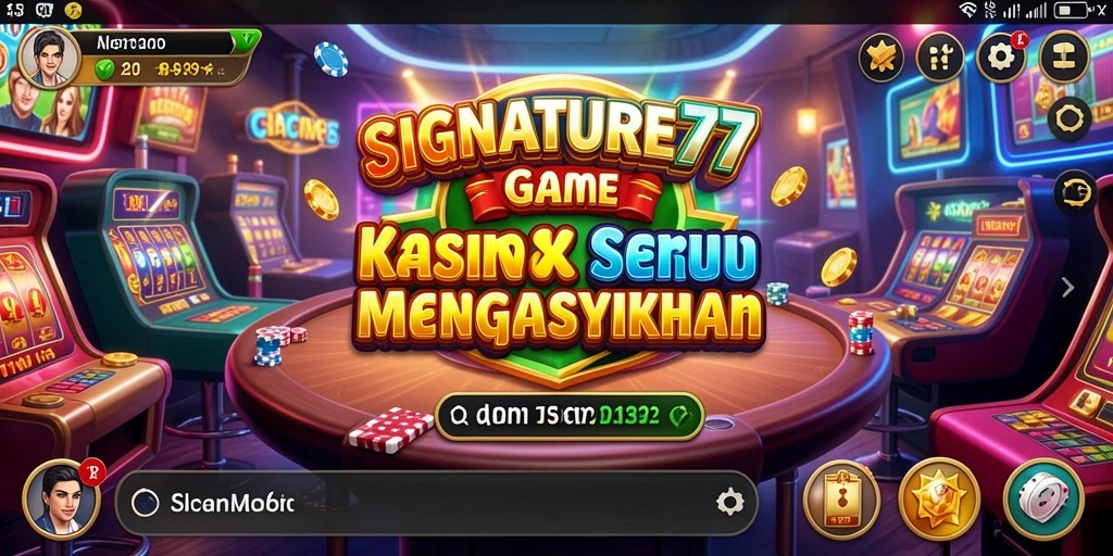 Menampilkan gameplay kasino seru dengan efek visual yang menarik.
