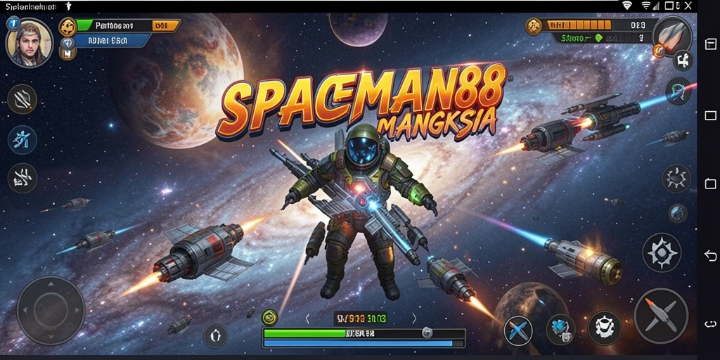 Tangkapan layar SPACEMAN88 menampilkan aksi Tower Defense yang menegangkan.