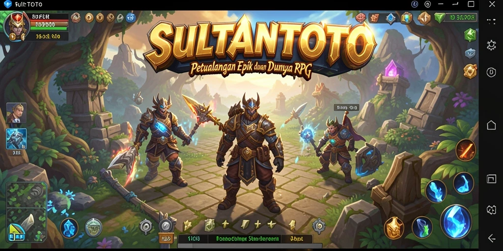 Tampilan menggugah dari gameplay RPG SULTANTOTO yang menarik.